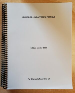 FISCALITÉ : UNE APPROCHE PRATIQUE