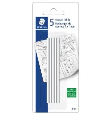 RECHARGES DE GOMME À EFFACER RETRACTABLE STAEDTLER PQT 5