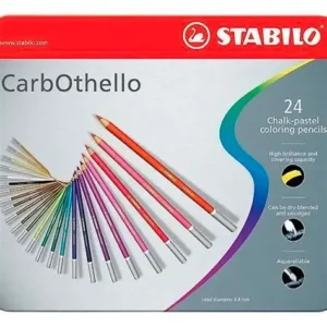 CRAYONS DE BOIS PASTELS CARBOTHELLO PQT 24 STABILO