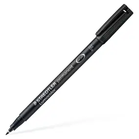 FEUTRE LUMOCOLOR PERMANENT STAEDTLER F NOIR