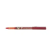 STYLO HI-TECPOINT PURE LIQUID INK PILOT V7 ROUGE