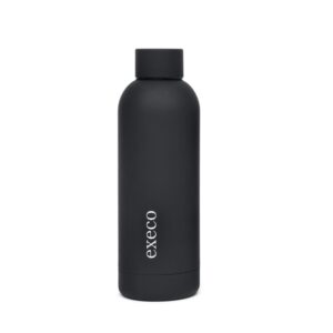 BOUTEILLE ISOTHERMIQUE NOIR FINI VELOURS 500ML EXECO